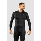 Camisa Ciclismo Free Force Start Manga Longa Black Peluciada