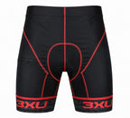 BERMUDA CICLISMO MASCULINA 3XU PRETO VERMELHO TAMANHO XG