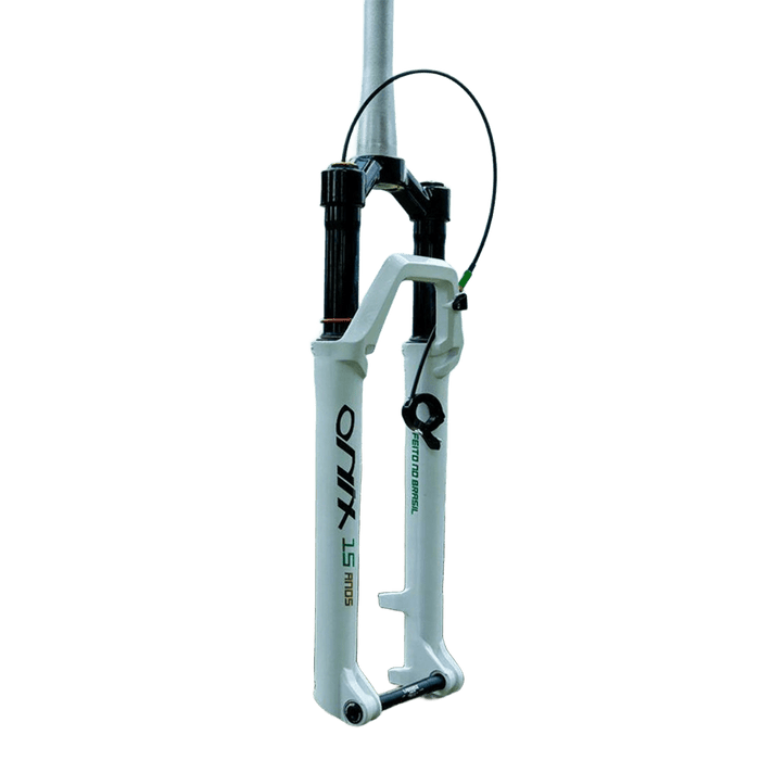 Suspensão Onix Trava No Guidão Spider Aro 29 Eixo 9x100 Branca Edição Limitada 15 Anos - Branca / Over / 100mm
