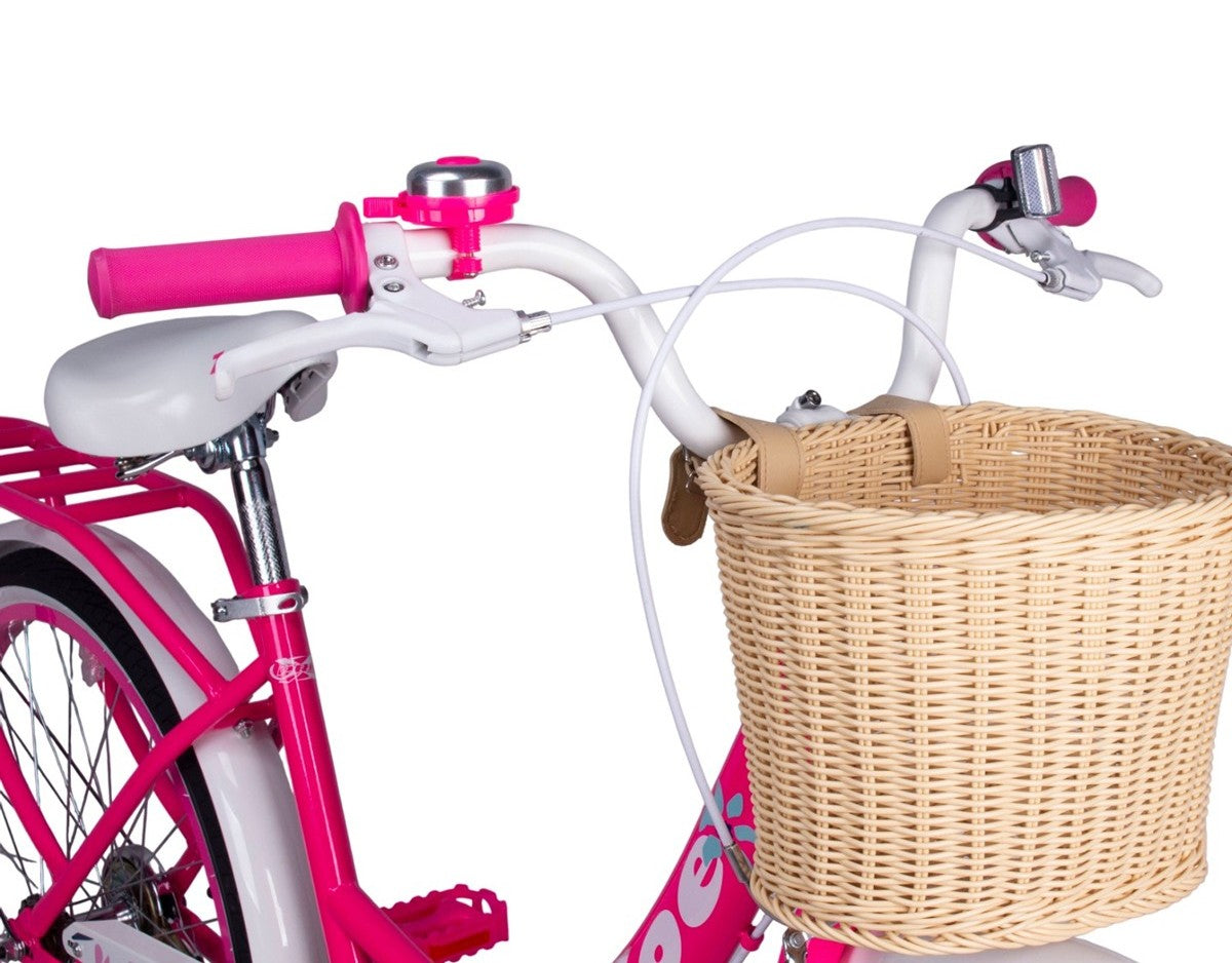 Bicicleta Aro 24 Pro-X Zoe Retrô Rosa Neon