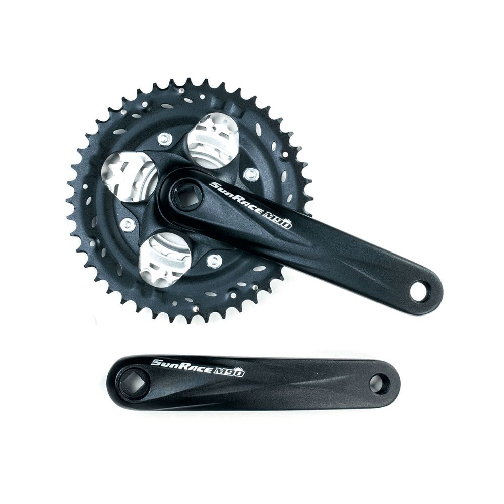 PEDIVELA SUN RACE 9V M904 22/32/44 175MM - PRETO