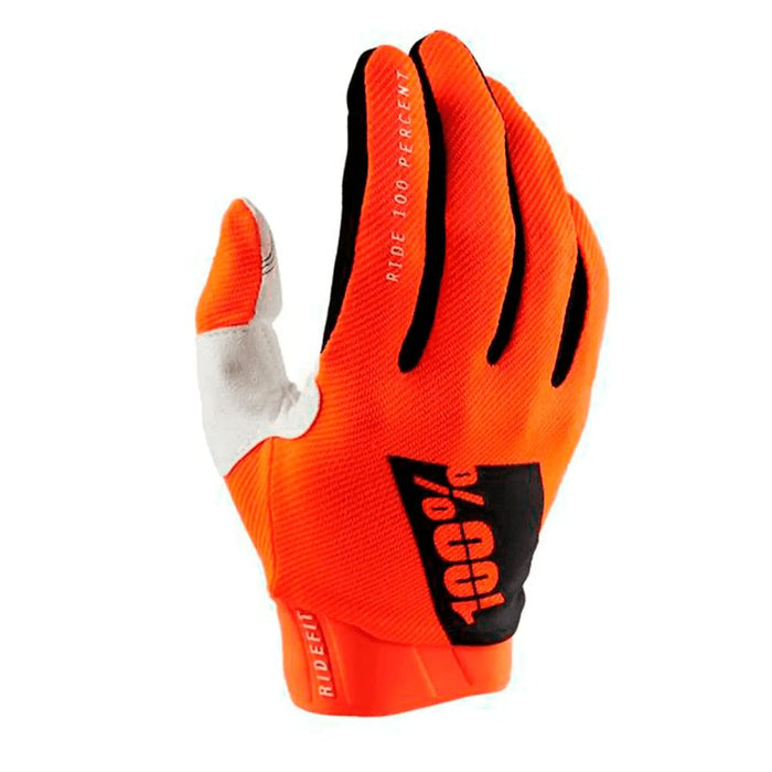 LUVA 100% RIDEFIT - LARANJA FLUOR / P