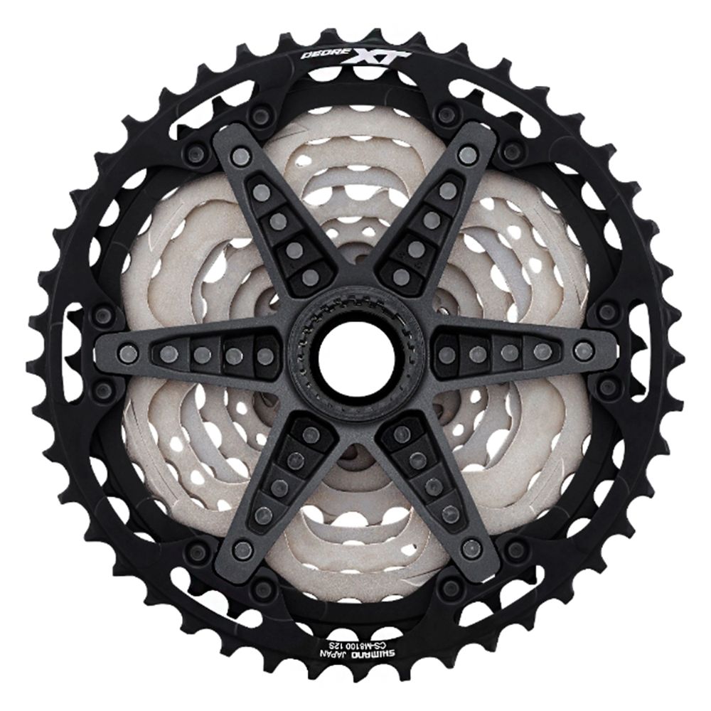 CASSETE 12V SHIMANO XT M8100 10/45D MICRO SPLINE (ICSM8100045) - PRATA