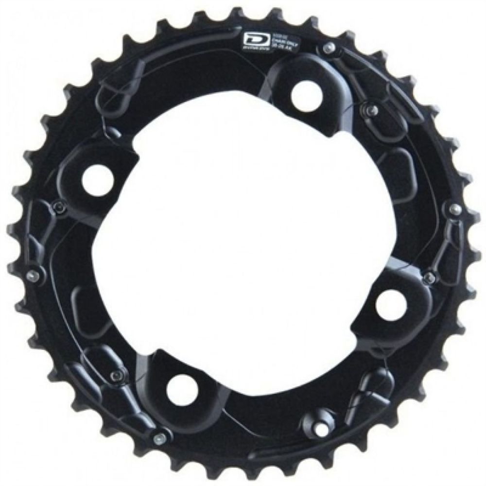 COROA 38D SHIMANO SLX M675 10 VELOCIDADES (Y1NA98030) - PRETO