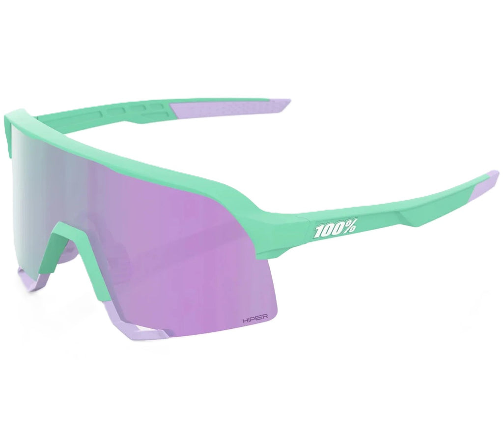 Oculos 100% S3 - Soft Tact Mint - Hiper Lavender Mirror Lens