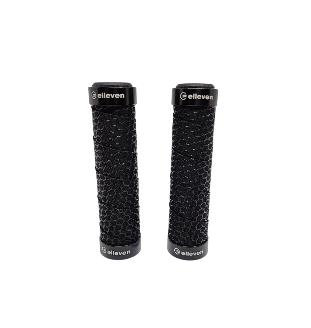 MANOPLA MTB EM EVA COM TRAVA 130MM RELEVO ELLEVEN PRETA