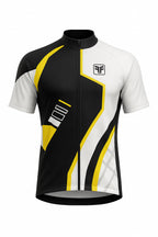 CAMIS CICLISMO FREE FORCE PRETO/BRANCO/AMARELO - P