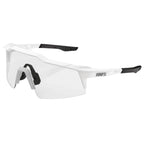 OCULOS 100% SPEEDCRAFT SL -  MATTE WHITE - HIPER SILVER MIRROR LENS