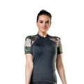 Blusa Bike Elite Sportswear Fem Uv Prot/Colors/Lumina M Preto/Camuflado Verde