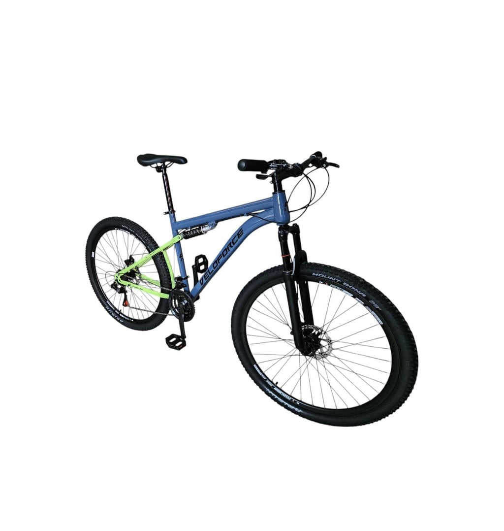 BICICLETA 29 MTB VELOFORCE TERRAIN FULL 21V DISCO T19 VERDE/CINZA