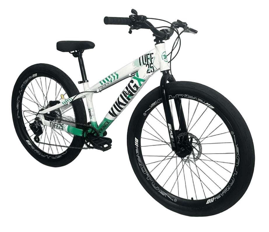 BICICLETA 26 VIKING-X DIRT TUFF X-25 - BRANCO/VERDE