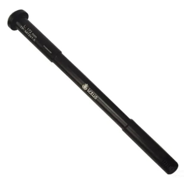 EIXO PASSANTE ICTUS 12MM TRASEIRO C/ ARRUELA (L:172MM TP: M12X1,50MM) - PRETO