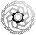 ROTOR DE FREIO A DISCO SHIMANO C. LOCK 180MM RT10 - PRATA