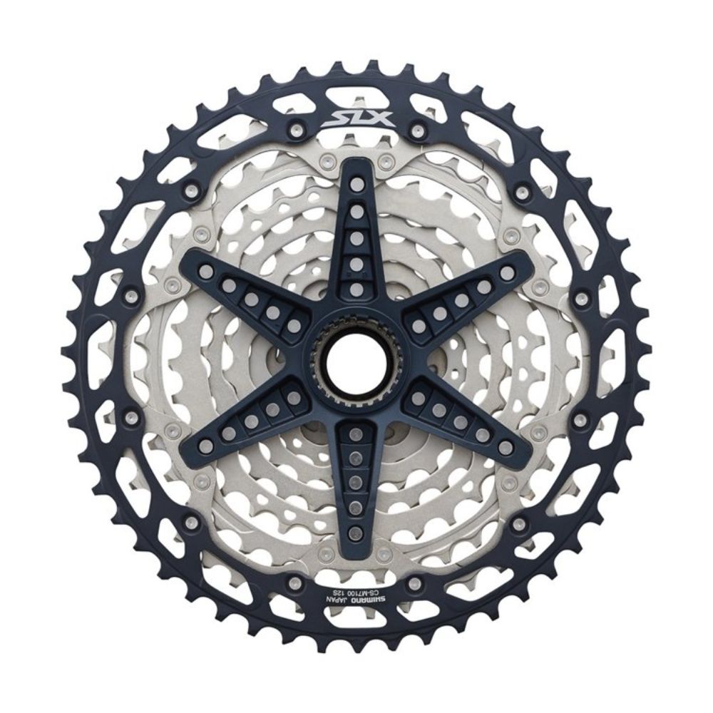 CASSETE 12V SHIMANO SLX M7100 10/51D MICRO SPLINE (ICSM7100051) - PRATA