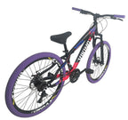 Bicicleta 26 Viking-X Tuff 30  Preto/Roxo/Rosa Camb Shimano
