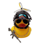 BUZINA SILICONE PATO COM CAPACETE CROMADO