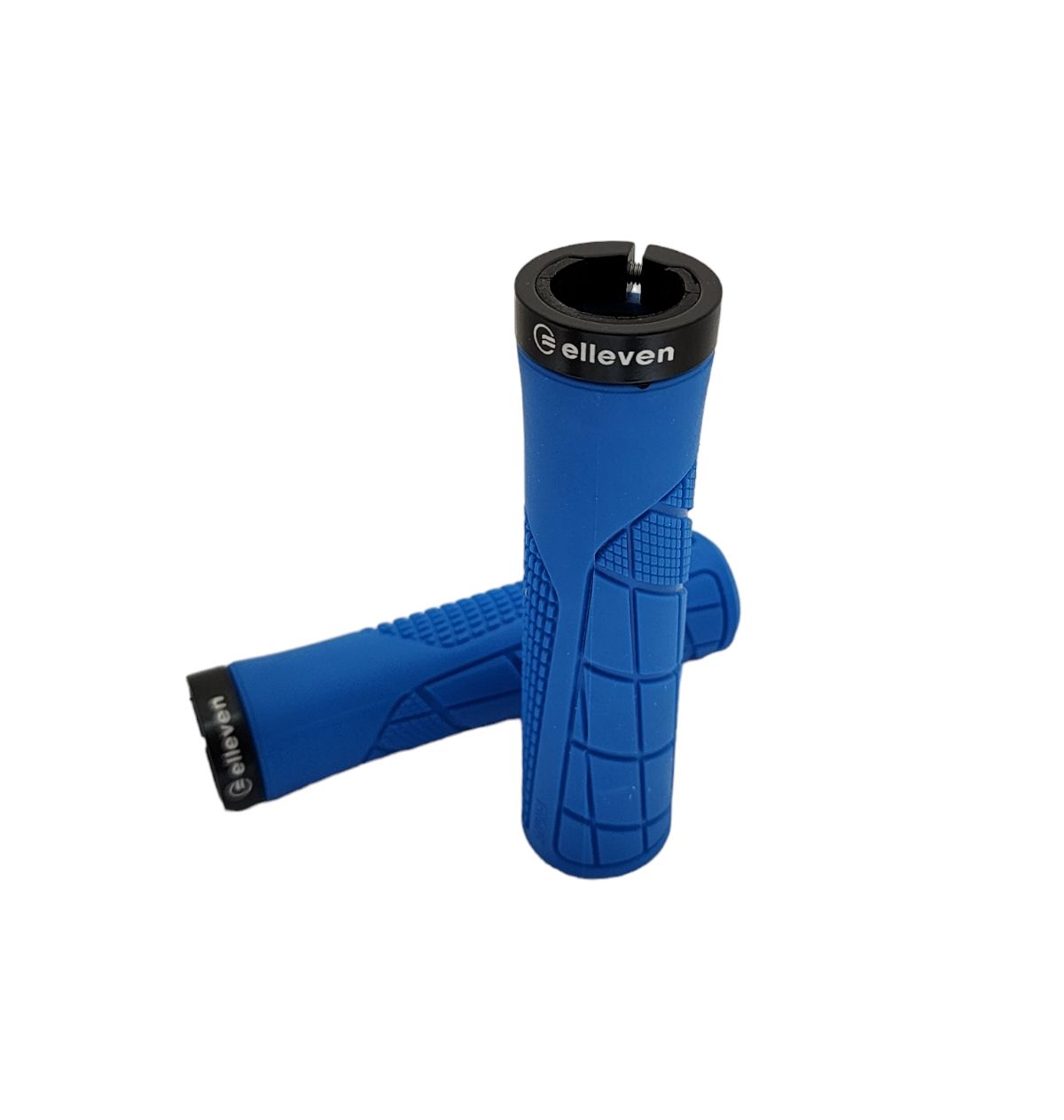MANOPLA ELLEVEN MTB CITY 130MM EMBORRACHADA C/ TRAVA AZUL