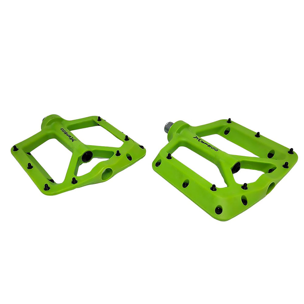 PEDAL 9/16 PLATAFORMA NYLON C/ROLAMENTO EIXO CRO-MO  - VERDE