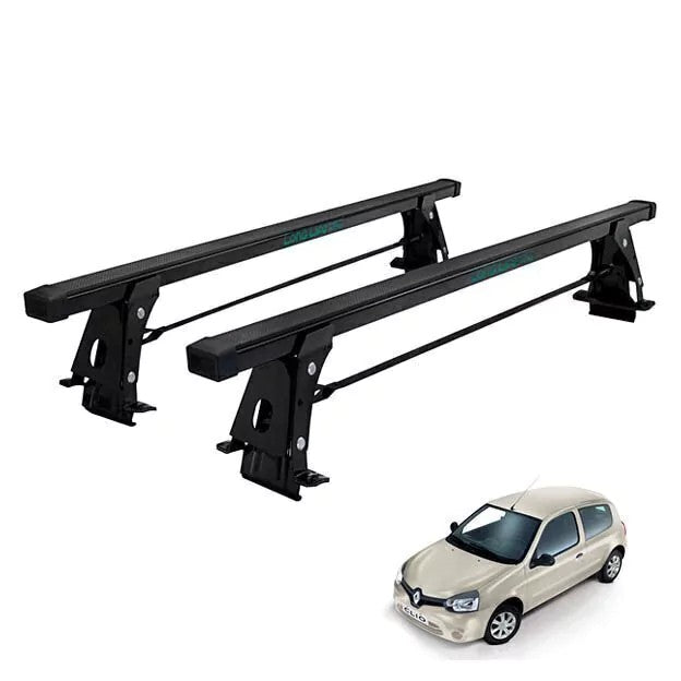 RACK DE TETO LONG LIFE AÇO P/ RENAULT CLIO - 2 PORTAS (A PARTIR DE 2004) (RCL-2) - PRETO