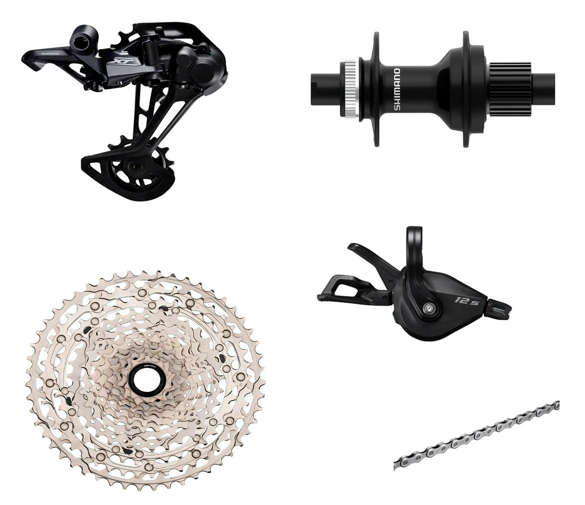 GRUPO SHIMANO DEORE XT 12V C/ CUBO BOOST USADO