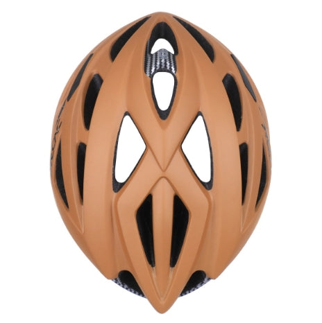 CAPACETE DE CICLISMO DVORAK SL17 COM LED MARROM TAM G 57-60cm