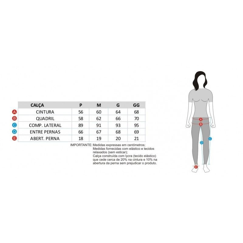 CALÇA CICLISMO MAURO RIBEIRO INVERNO FELPADA FEMININA