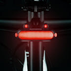 SINALIZADOR TRASEIRO ROCKBROS BIÔNICO 180° INTELIGENTE 70 LM - PRETO/VERMELHO
