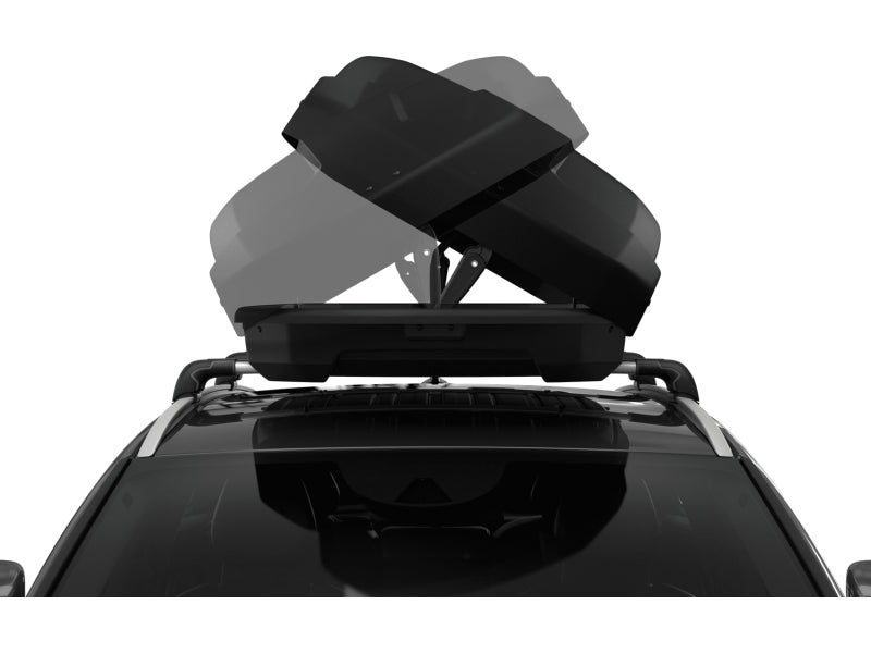 BAGAGEIRO MALEIRO DE TETO THULE FORCE XT M 400L 75Kg BAÚ RÍGIDO PRETO