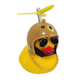 BUZINA SILICONE PATO COM CAPACETE MARROM PATA