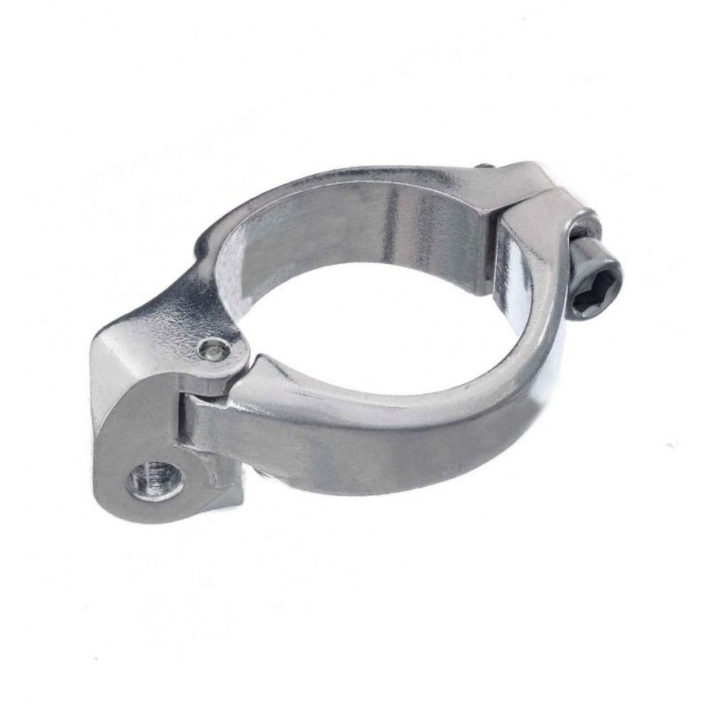 ADAPTADOR DE CÂMBIO DIANTEIRO BRAZED ON - POLIDO - 34,9mm
