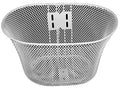 CESTA 16 ACO OVAL BRANCO C/ SUPORTE