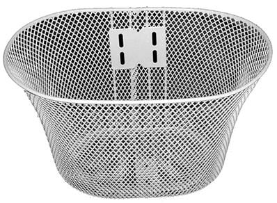 CESTA 16 ACO OVAL BRANCO C/ SUPORTE