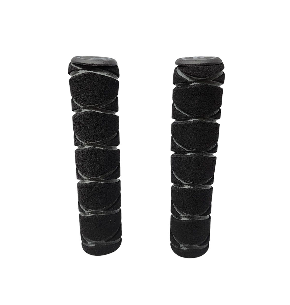 MANOPLA ELLEVEN MTB ESPUMA PLUG COM RELEVO 130MM - PRETO/CINZA
