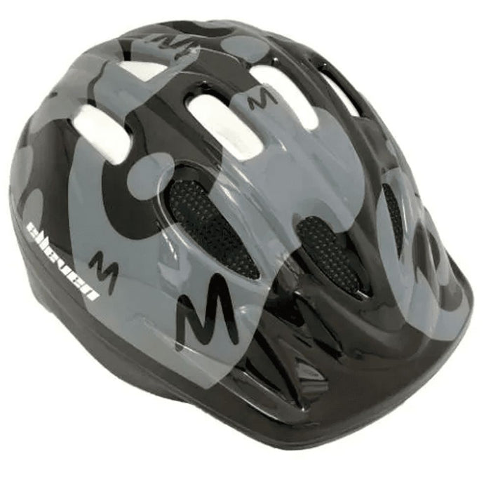CAPACETE ELLEVEN INFANTIL C/ ILUMINAÇÃO LED - PRETO/CINZA / M