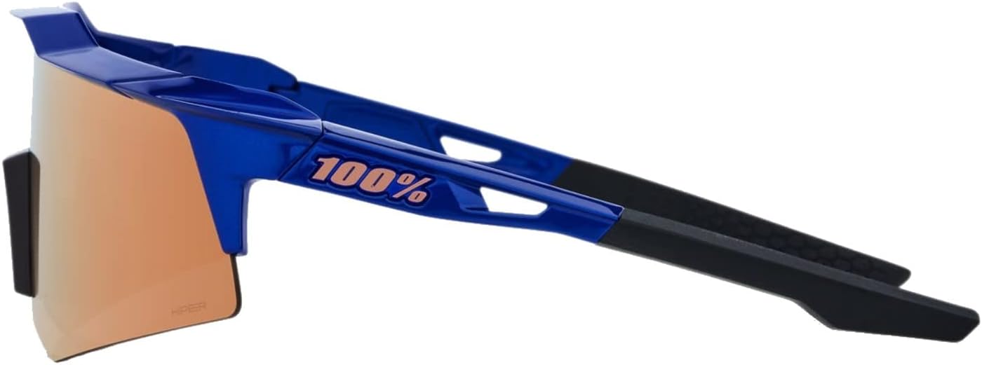 OCULOS 100% SPEEDCRAFT XS - GLOSS COBALT BLUE - HIPER COPPER MIRROR LENS