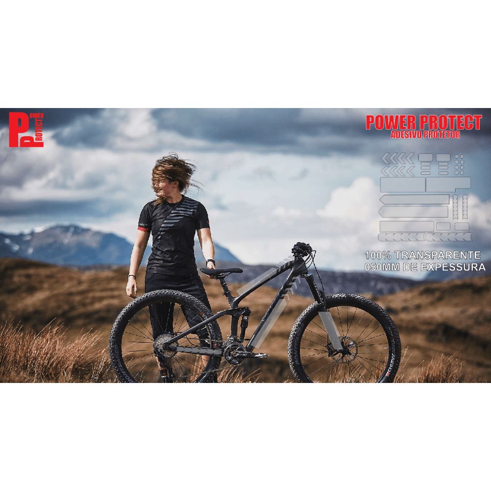 ADESIVO DE PROTEÇÃO 3M PARA CHAIN STAY E PEDIVELA - TRANSPARENTE