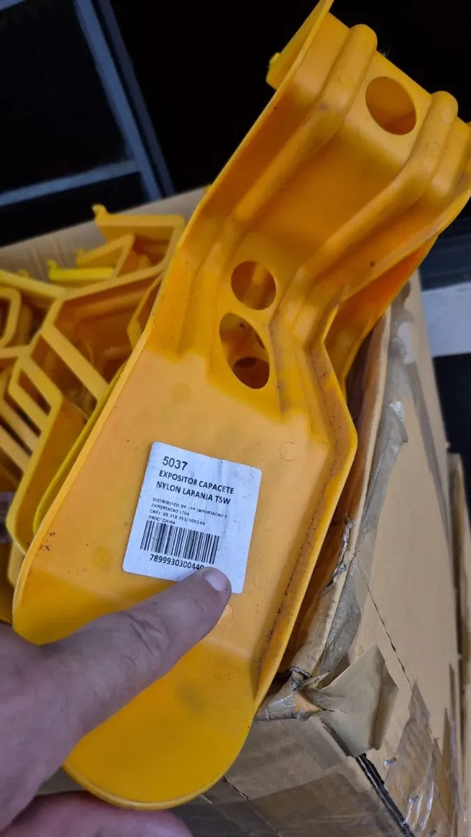 EXPOSITOR CAPACETE NYLON TSW LARANJA