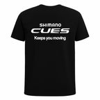 CAMISETA CASUAL SHIMANO CUES PRETA LOGO BRANCO TAM - G