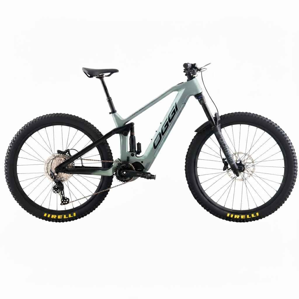 Bicicleta 29 Eletrica Oggi Potenza Sport Deore P/45km 12v Cinza Perola/Pto M 2024/2025