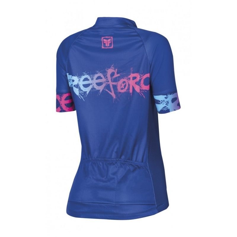 Camisa Ciclismo Free Force Night Feminina - Azul - P