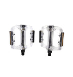 PEDAL PLATAFORMA 9/16 ESFERADO ACRÍLICO COM REFLETOR TRANSPARENTE