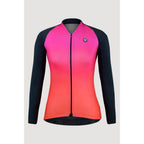 Camisa Ciclismo Free Force Feminina Start Manga Longa Gradient Peluciada