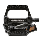 PEDAL PLATAFORMA PROSHOCK ALUMINIO EIXO CROMOLY ROSCA 9/16 PRETO