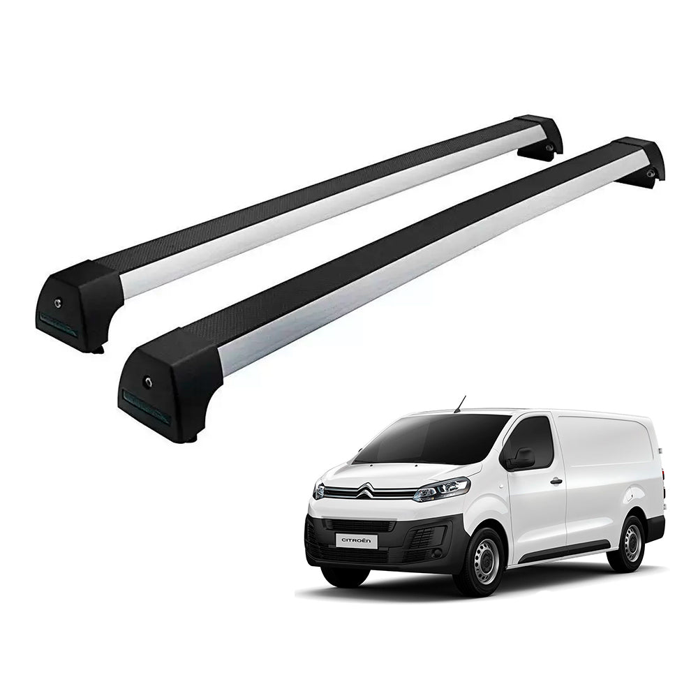 RACK LONG LIFE SPORT ALUM. PRATA P/ CITROEN JUMPY A PARTIR DE 2020 (AEXP)