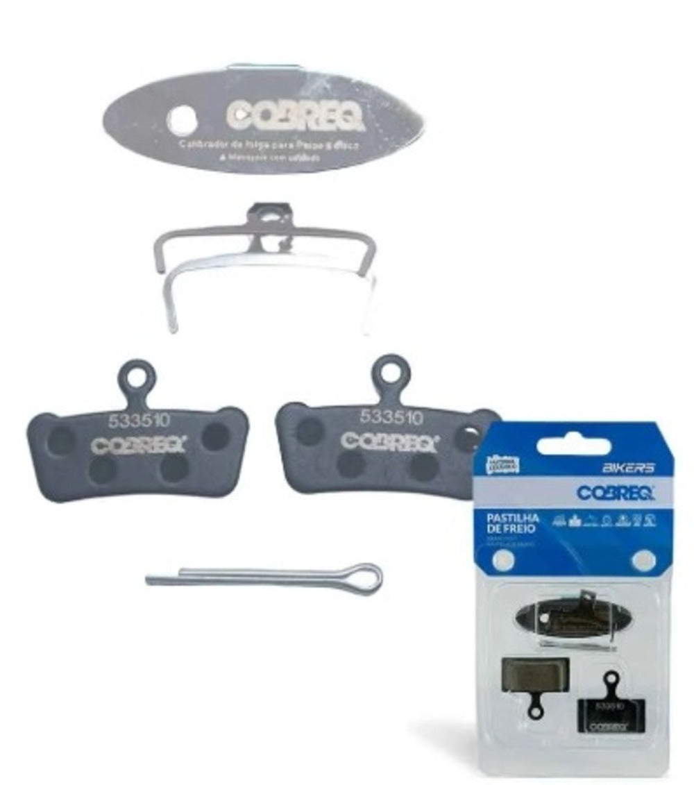 PASTILHA DE FREIO CERAMICA COBREQ P/ AVID 7 Trail/9 Trail X0 Trail | SRAM G2/Guide R/RS/RSC/Ultimate
