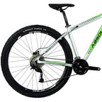 BICICLETA 29 ABSOLUTE WILD PRO 27V ALIVIO C/ HIDRÁULICO - PRATA/VERDE - (M - 17)