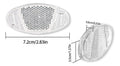 KIT 2 REFLETOR DE RODA - OVAL TRANSPARENTE