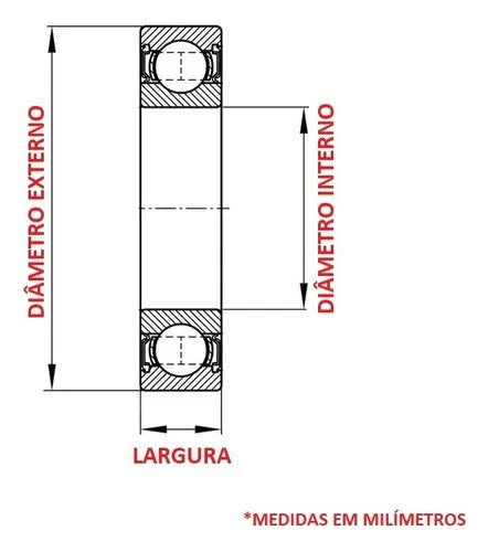 ROLAMENTO 163110 RS 10 X 16 X 31 (UNIDADE)