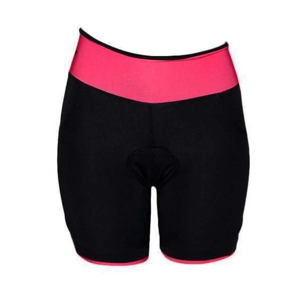 SHORT FEMININO Z-NINE COS LARGO - PRETO/ROSA - M