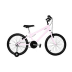 BICICLETA 16 AÇO FEMININO SAMY C/ RODA LATERAL E ARO ALUMÍNIO BRANCO